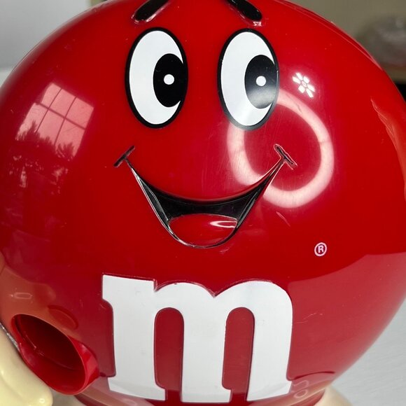 M&M Candy Dispenser Vintage Collectible Red Hand Waving Design - Picture 5 of 9